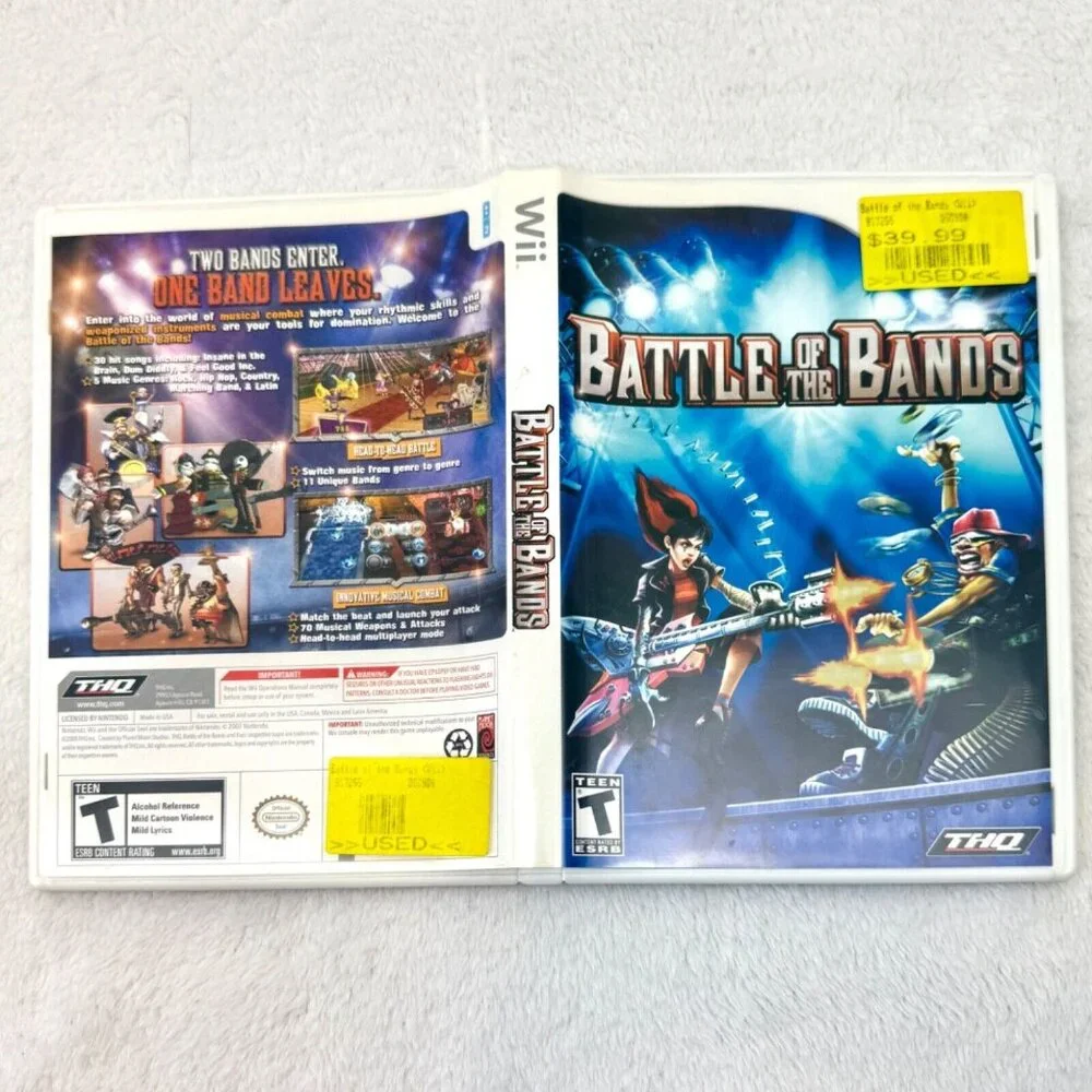 Nintendo Wii Battle of the Bands Game 2008 THQ